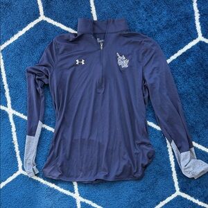 Under Armour Dark Blue and Gray Long Sleeve Top